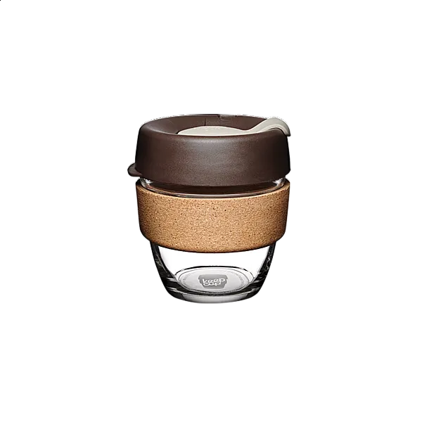 Brew Cork Cam Kahve Bardağı 08oz / 227ml, Badem