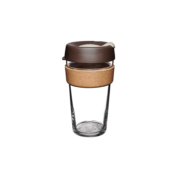 Brew Cork Cam Kahve Bardağı 16oz / 454ml, Badem