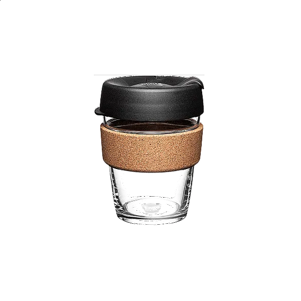 Brew Cork Cam Kahve Bardağı 12oz / 340ml, Black
