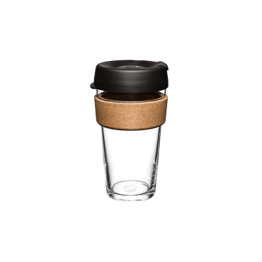 Brew Cork Cam Kahve Bardağı 16oz / 454ml, Black